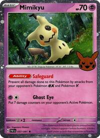 Mimikyu - 037/091 (Cosmos Holo) (37) - Trick or Trade BOOster Bundle 2024 (TTBB24)