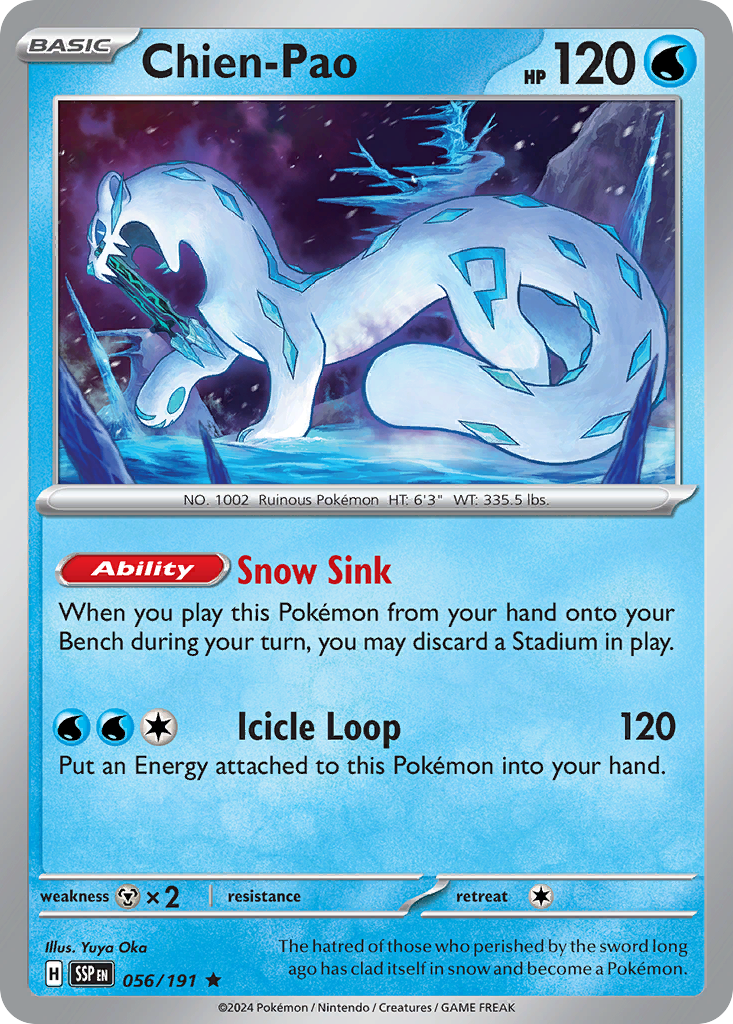 Chien-Pao (56/191) - [Reverse Holo] Surging Sparks (SSP)