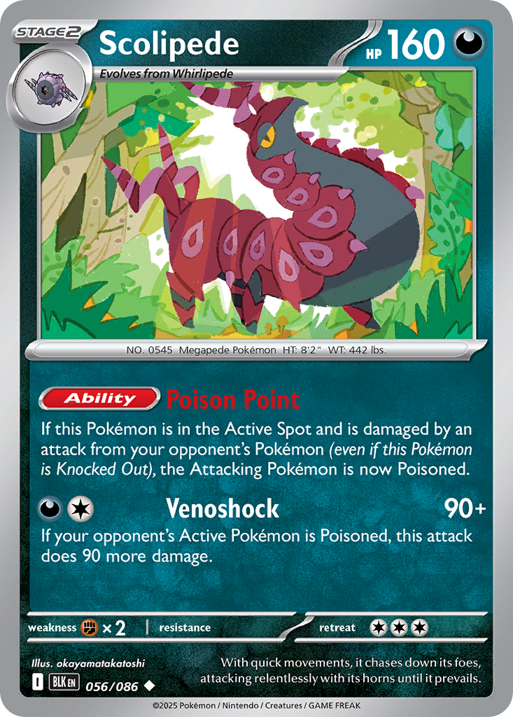 Scolipede (56/86) - Black Bolt (BLK)