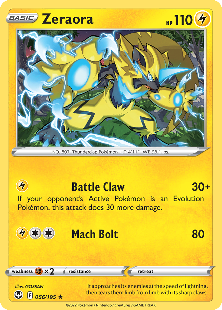 Zeraora (56/195) - Silver Tempest (SIT)