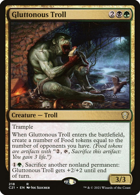 Gluttonous Troll (218) - Commander 2021 (C21)