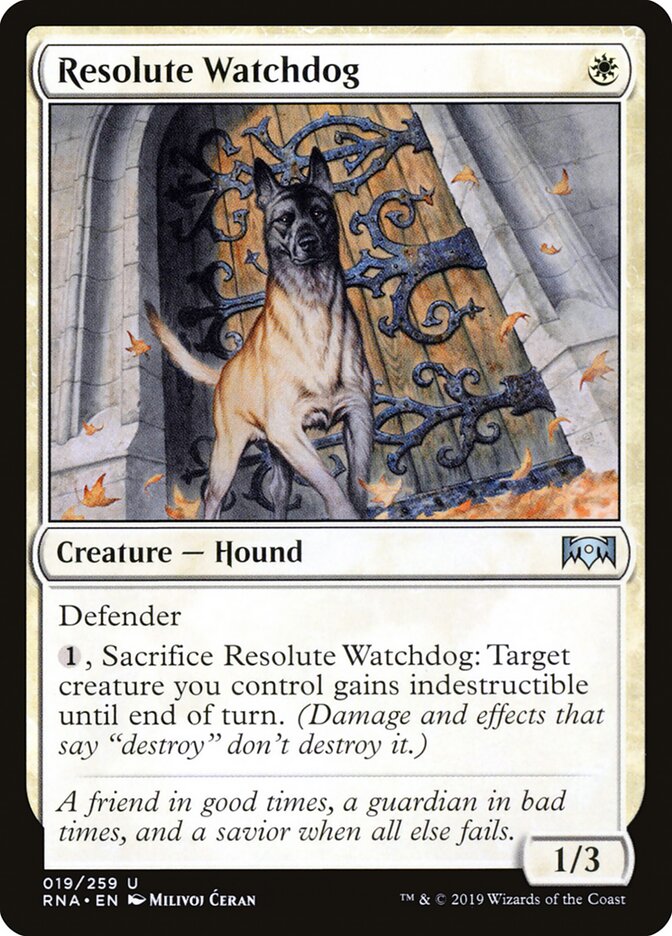 Resolute Watchdog (19) - Ravnica Allegiance (RNA)