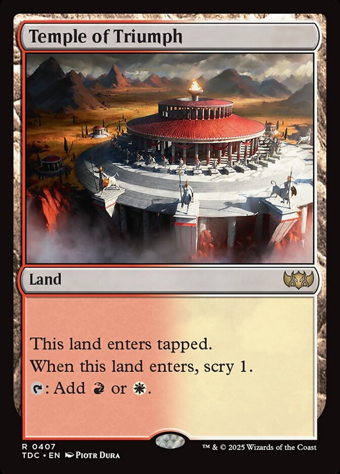 Temple of Triumph (407) - Tarkir: Dragonstorm Commander (TDC)