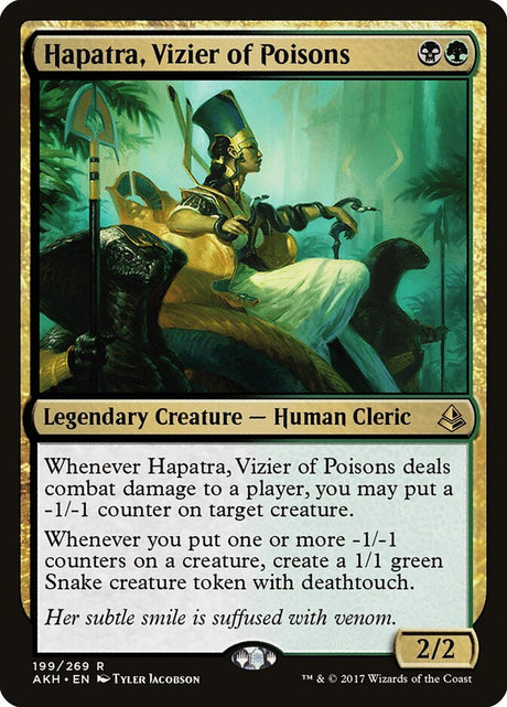 Hapatra, Vizier of Poisons (199) - Amonkhet (AKH)
