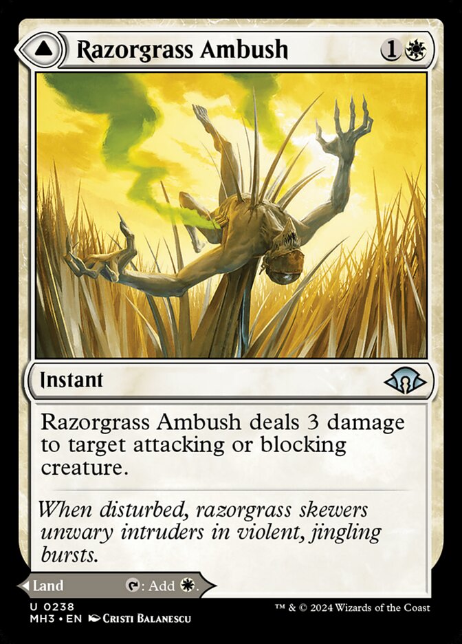 Razorgrass Ambush // Razorgrass Field (238) - Modern Horizons 3 (MH3)
