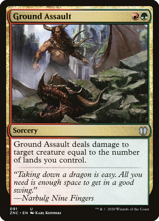 Ground Assault (91) - Zendikar Rising Commander (ZNC)