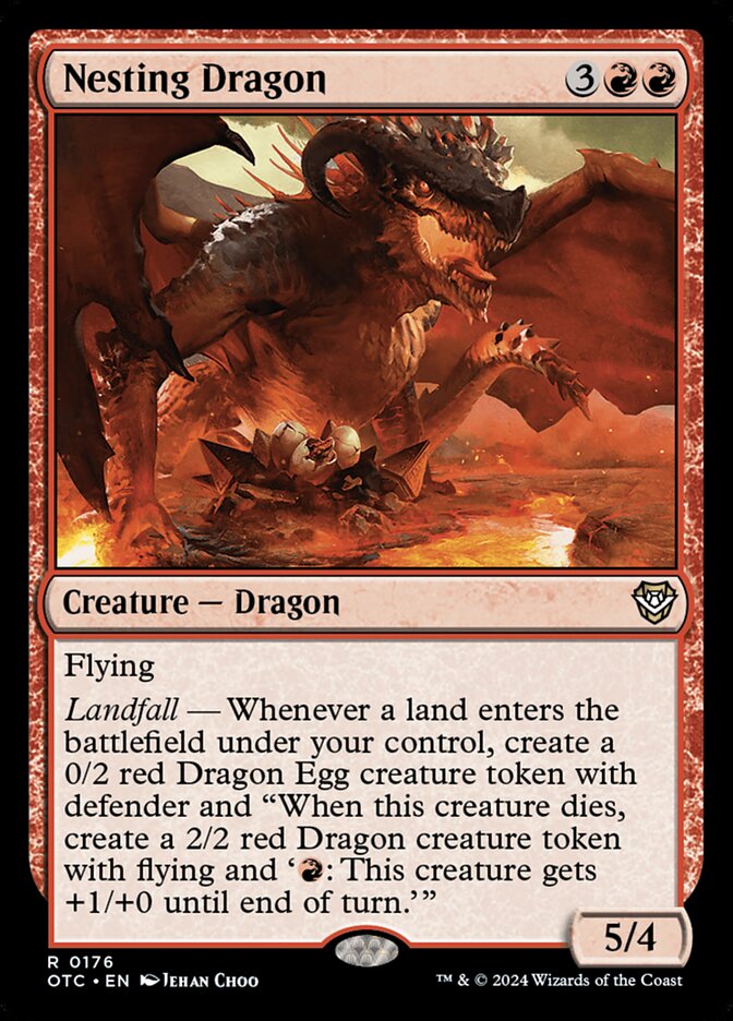 Nesting Dragon (176) - Outlaws of Thunder Junction Commander (OTC)
