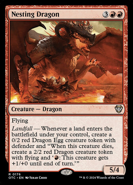 Nesting Dragon (176) - Outlaws of Thunder Junction Commander (OTC)