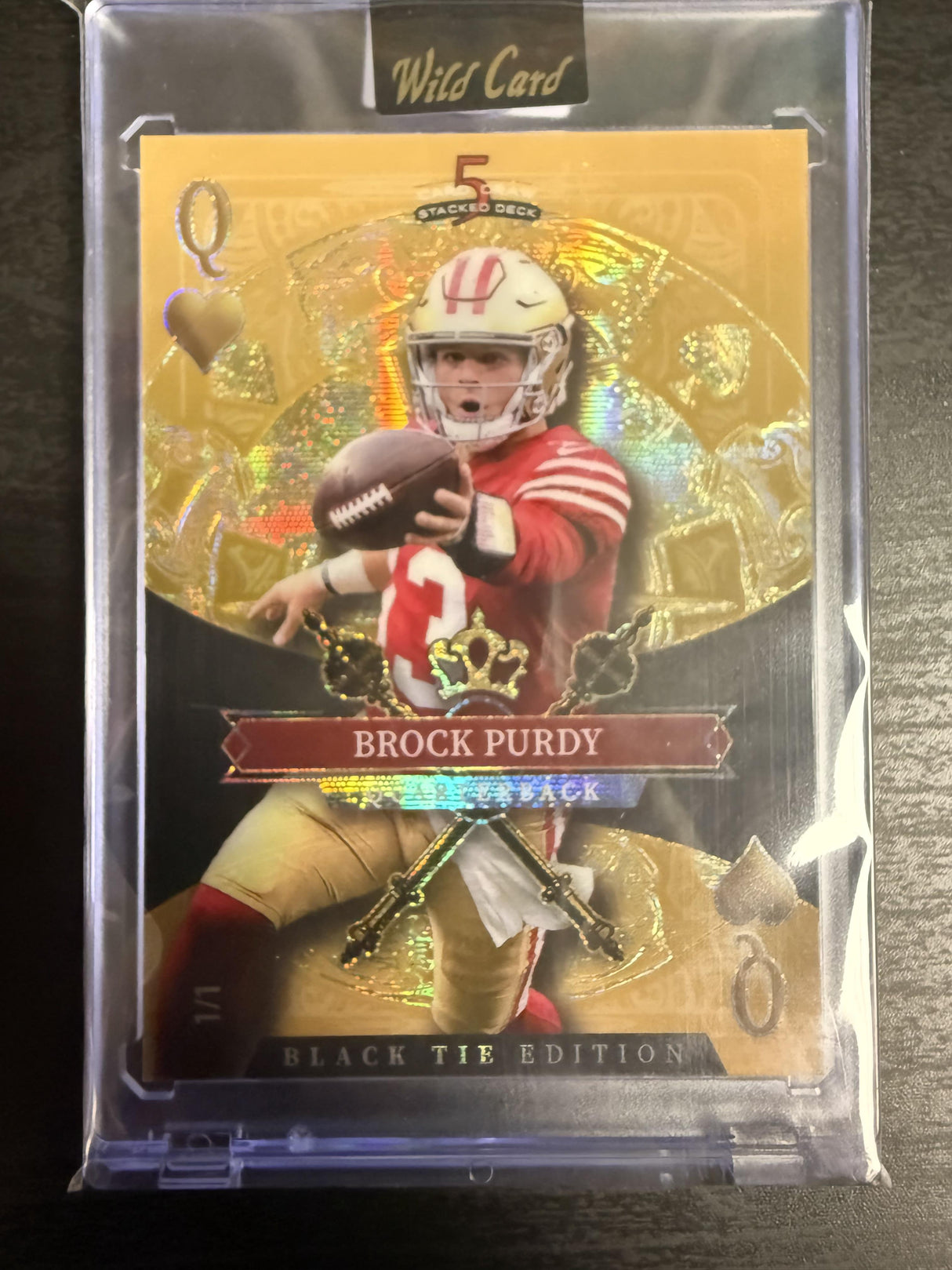 2026 Wild Card 5 Card Draw Stacked Deck Brock Purdy 1/1