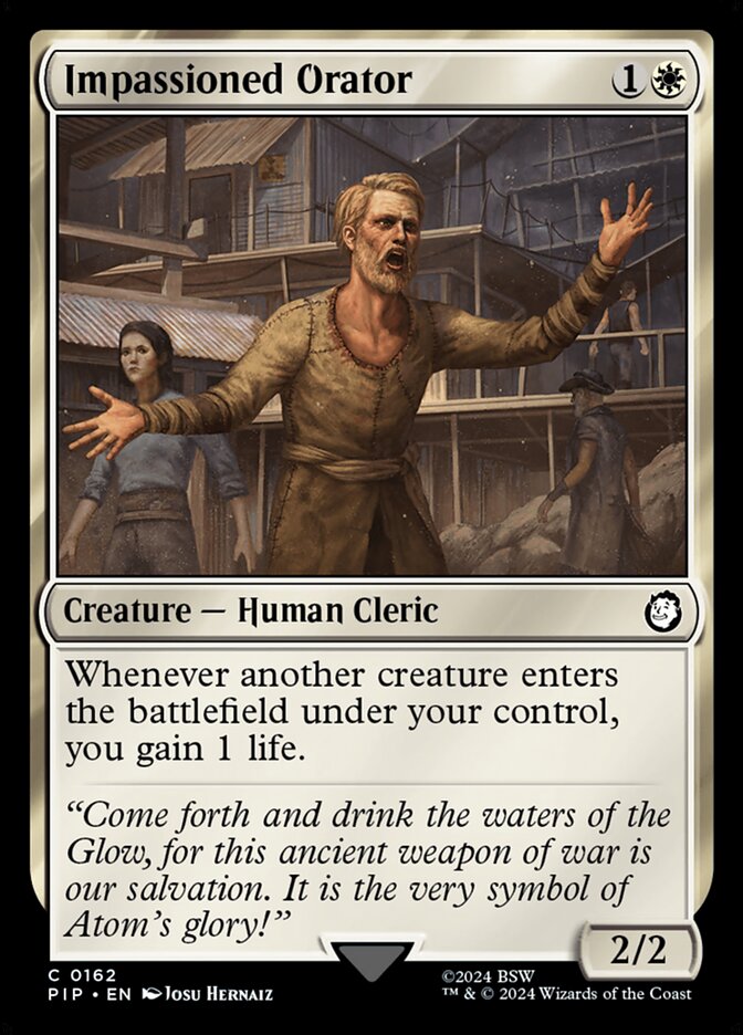 Impassioned Orator - Fallout (PIP)