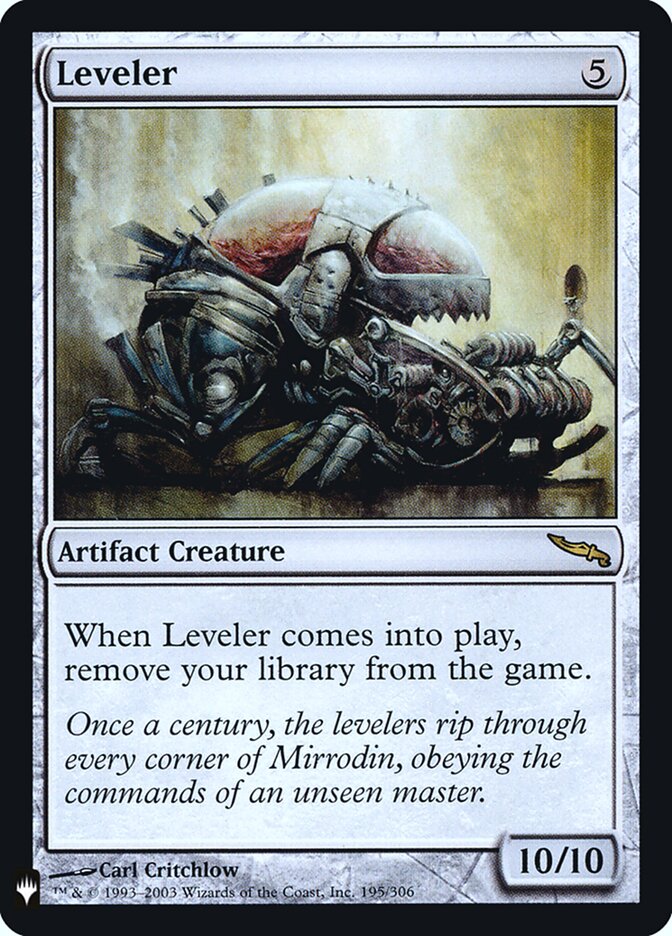 Leveler (MRD-195) - The List (PLST)