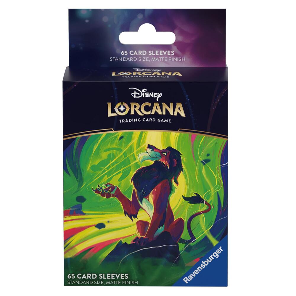 Disney Lorcana Card Sleeves - Scar - Vengeful Lion (65-Pack) - Ravensburger Card Sleeves (RCS)