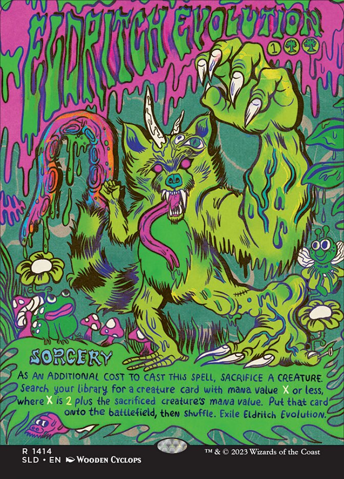 Eldritch Evolution (1414) - [Foil, Borderless] Secret Lair Drop (SLD)