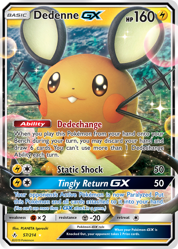 Dedenne-GX (57/214) - [Holo Foil] Unbroken Bonds (UNB)