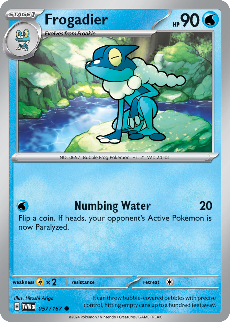 Frogadier (57/167) - [Reverse Holo] Twilight Masquerade (TWM)