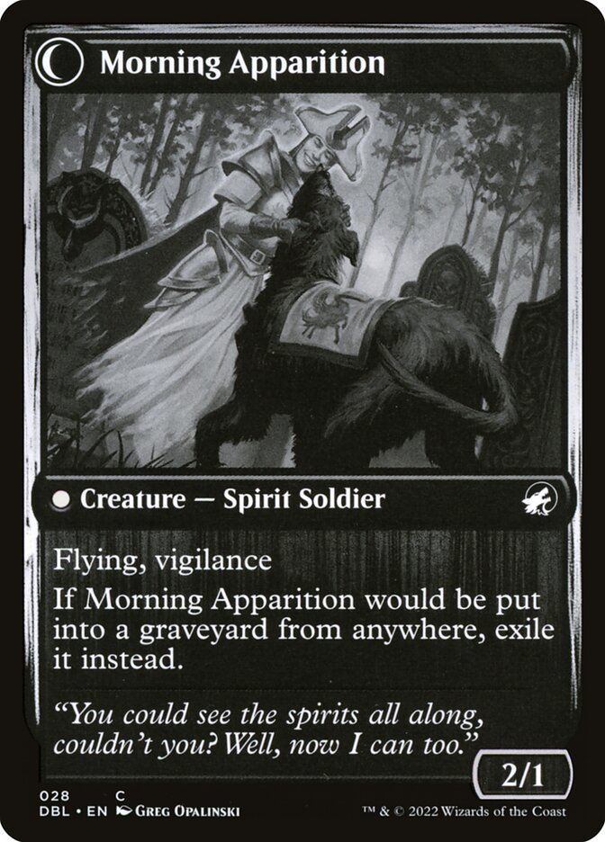 Mourning Patrol // Morning Apparition (28) - Innistrad: Double Feature (DBL)