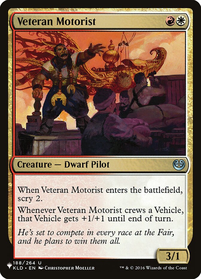 Veteran Motorist (KLD-188) - The List (PLST)