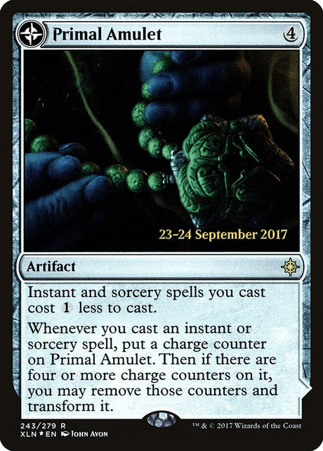 Primal Amulet // Primal Wellspring (243s) - Ixalan Promos (PXLN)