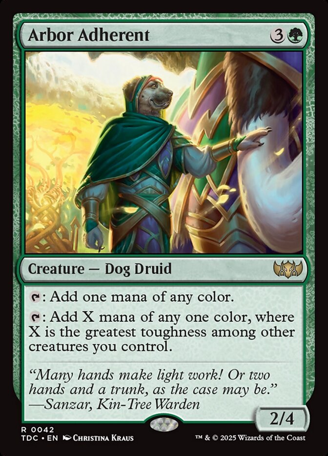 Arbor Adherent - Tarkir: Dragonstorm Commander (TDC)