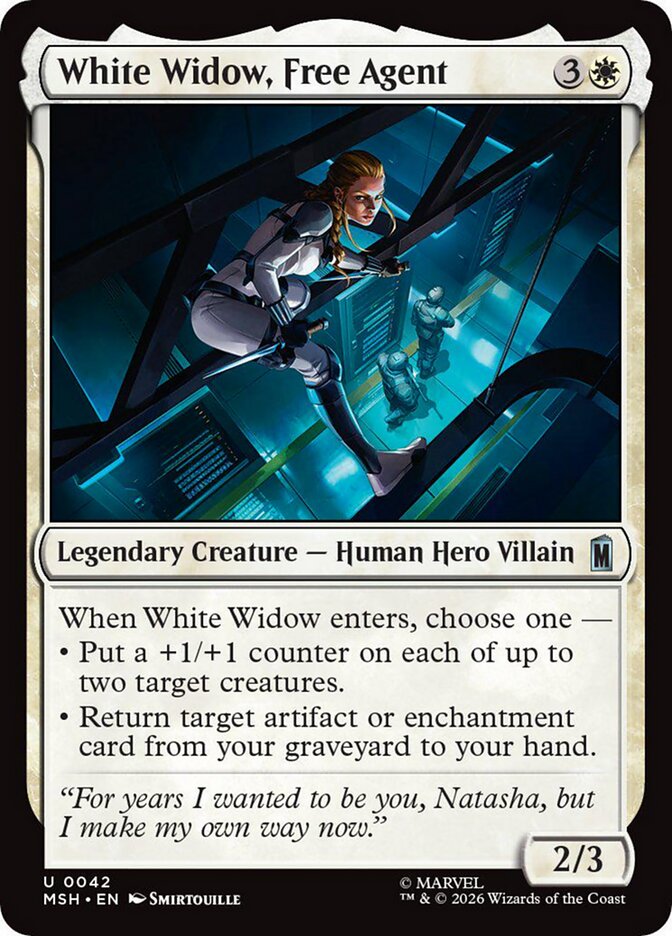 White Widow, Free Agent (42) - Marvel Super Heroes (MSH)
