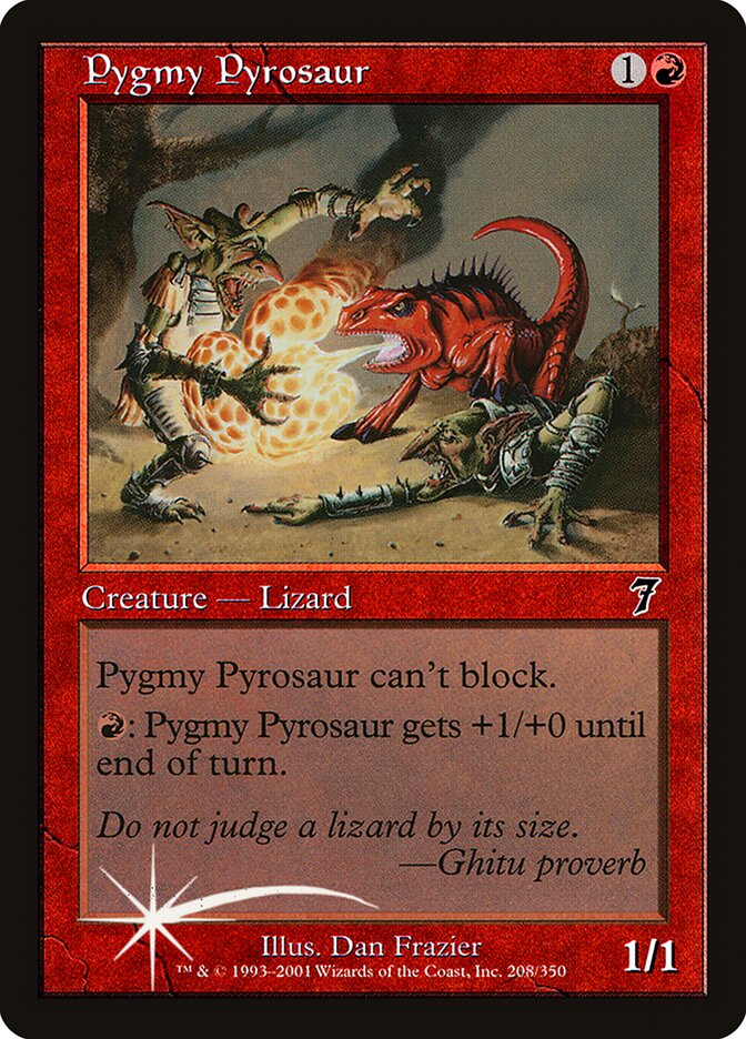 Pygmy Pyrosaur (208) - Seventh Edition (7ED)