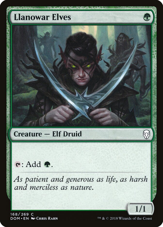 Llanowar Elves (168) - Dominaria (DOM)