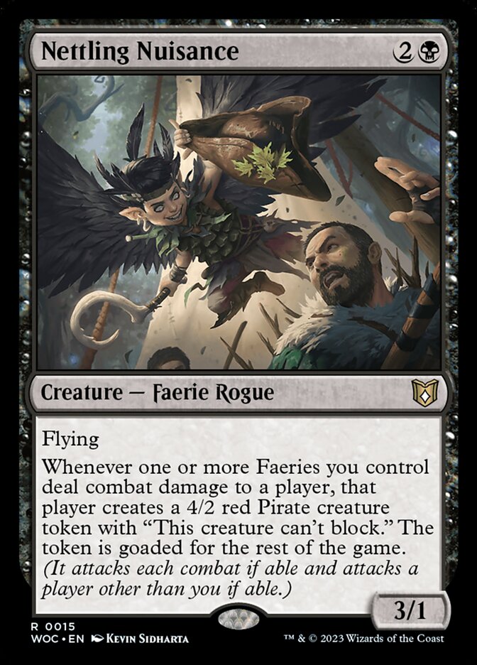 Nettling Nuisance (15) - Wilds of Eldraine Commander (WOC)