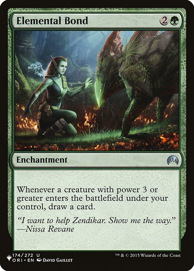 Elemental Bond (ORI-174) - The List (PLST)