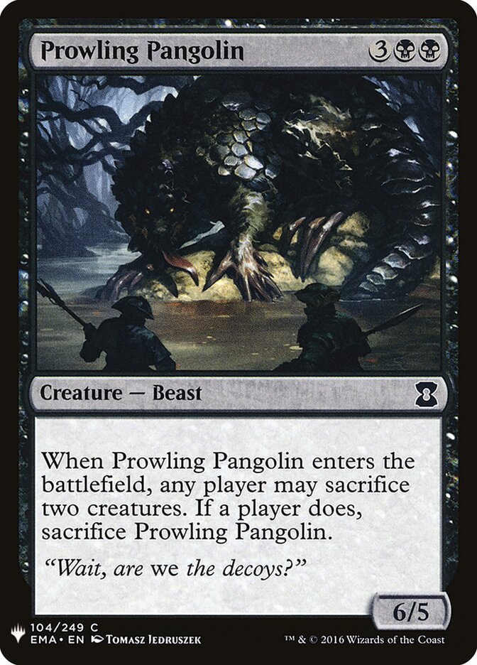 Prowling Pangolin (EMA-104) - The List (PLST)