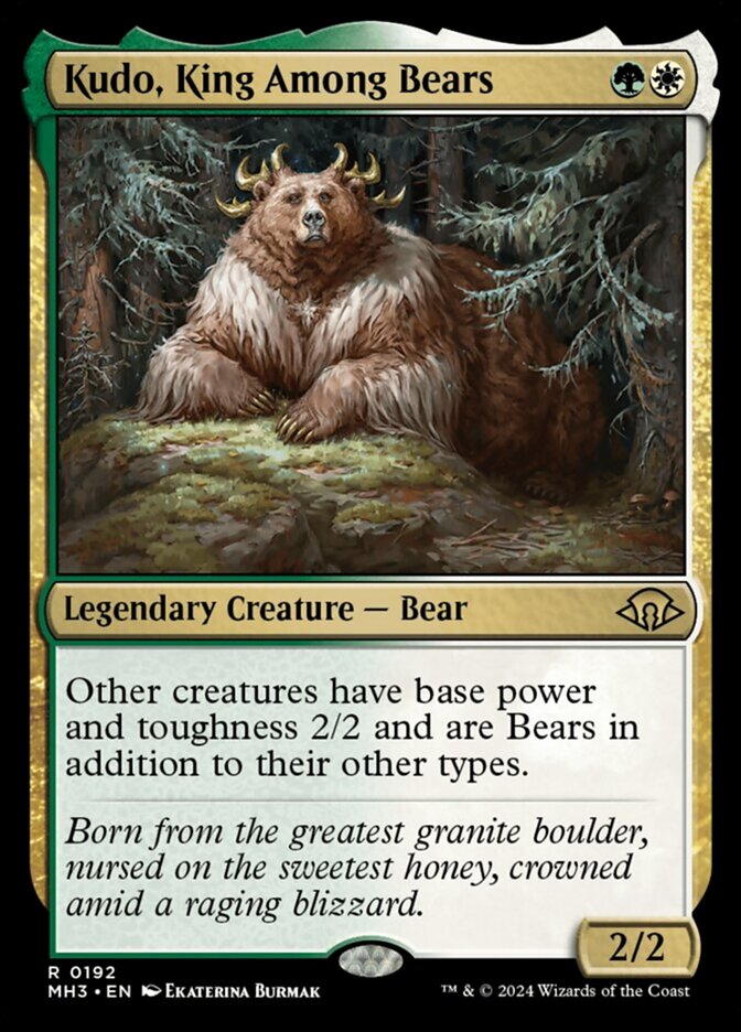 Kudo, King Among Bears - [Foil] Modern Horizons 3 (MH3)