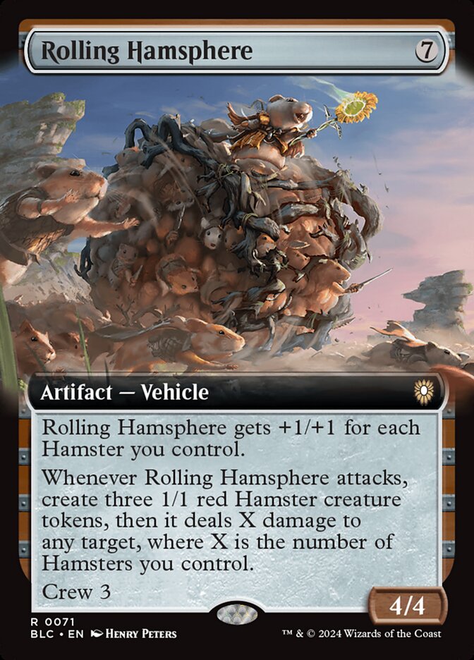 Rolling Hamsphere - [Foil, Extended Art] Bloomburrow Commander (BLC)