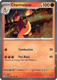 Charmeleon - 005/165 (Cosmos Holo) (5) - Miscellaneous Cards & Products (MCAP)