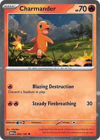 Charmander - 004/165 (Cosmos Holo) (4) - Miscellaneous Cards & Products (MCAP)