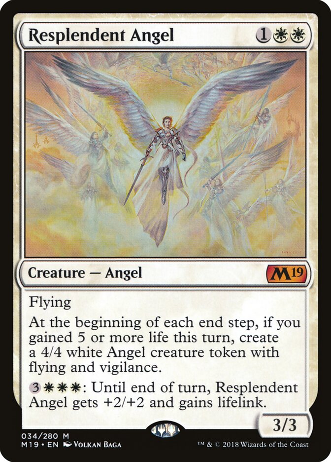 Resplendent Angel (34) - Core Set 2019 (M19)