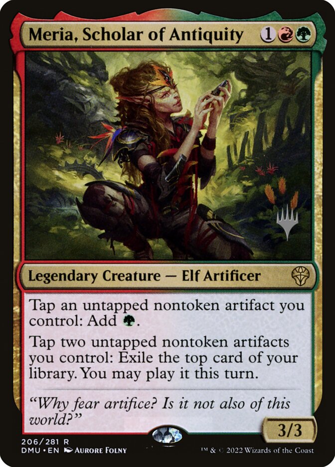Meria, Scholar of Antiquity (206p) - Dominaria United Promos (PDMU)