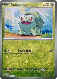 Bulbasaur - 001/165 (Reverse Cosmos Holo) (Costco Exclusive) (1) - Miscellaneous Cards & Products (MCAP)