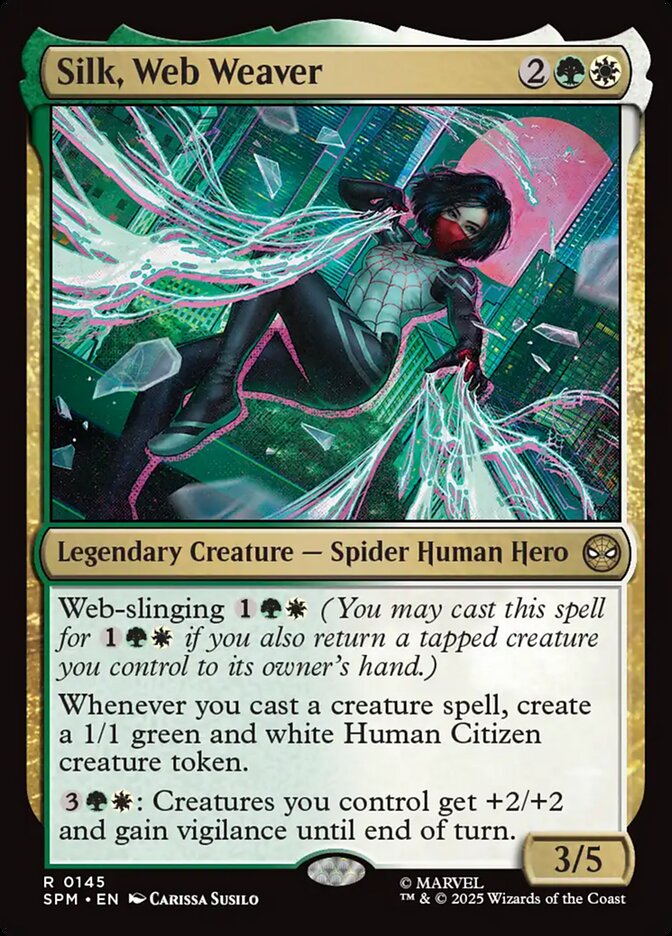 Silk, Web Weaver (145) - [Foil] Marvel's Spider-Man (SPM)