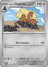 Alolan Dugtrio (123) - SV08: Surging Sparks (SSP)