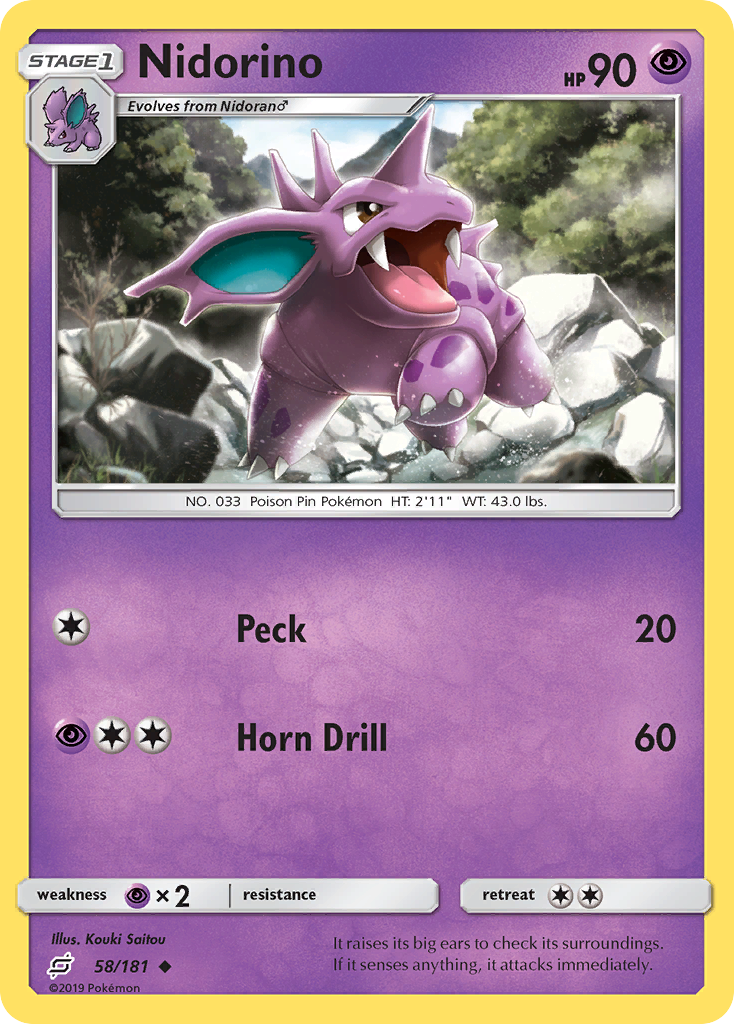 Nidorino (58/181) - Team Up (TEU)