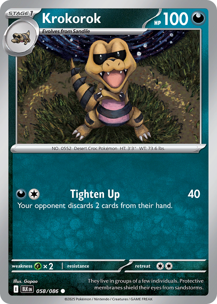 Krokorok (58/86) - Black Bolt (BLK)