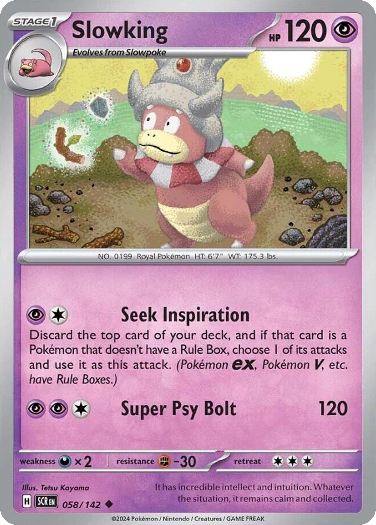 Slowking (58/142) - [Reverse Holo] Stellar Crown (SCR)