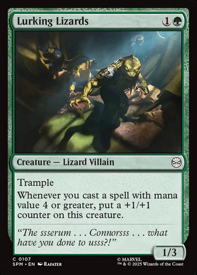 Lurking Lizards (107) - [Foil] Marvel's Spider-Man (SPM)