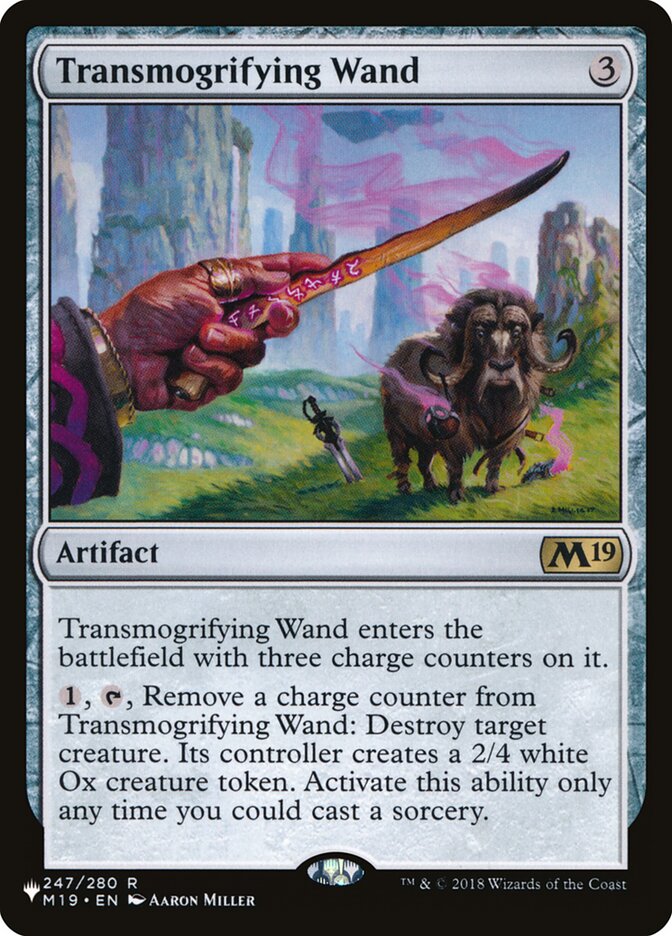 Transmogrifying Wand (M19-247) - The List (PLST)