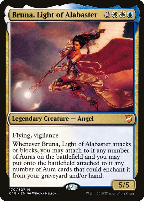 Bruna, Light of Alabaster (170) - Commander 2018 (C18)