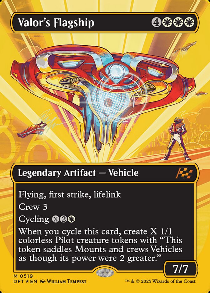 Valor's Flagship - [First Place Foil, Borderless] Aetherdrift (DFT)