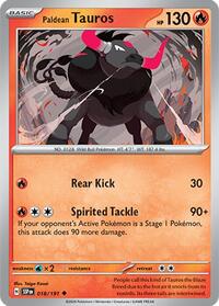 Paldean Tauros (18) - SV08: Surging Sparks (SSP)