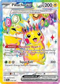 Pikachu ex (219) - SV08: Surging Sparks (SSP)
