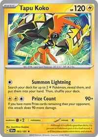 Tapu Koko (65) - SV08: Surging Sparks (SSP)