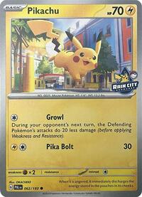 Pikachu (Rain City Showcase) (62) - Miscellaneous Cards & Products (MCAP)
