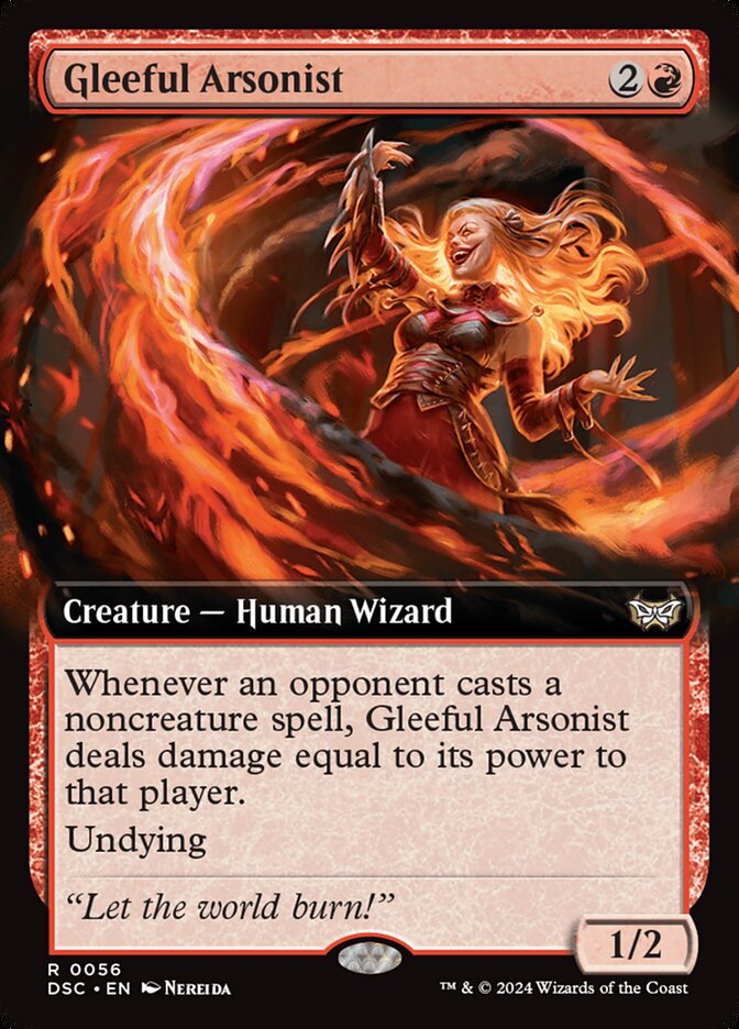 Gleeful Arsonist (56) - Duskmourn: House of Horror Commander (DSC)